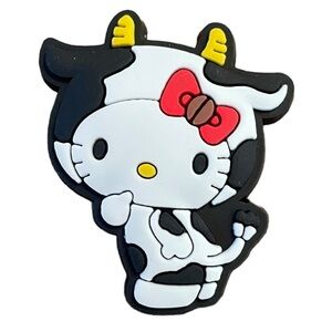 Hello Kitty as a Cow Croc Charm
